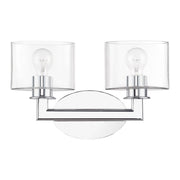 Bernardino 2-Light Bath Vanity Light in Polished Chrome