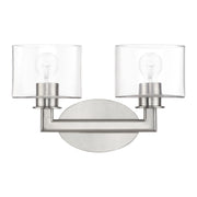 Bernardino 2-Light Bath Vanity Light in Brushed Nickel