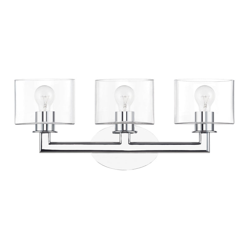 Bernardino 3-Light Bath Vanity Light in Polished Chrome