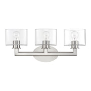 Bernardino 3-Light Bath Vanity Light in Brushed Nickel