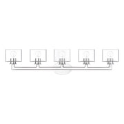 Bernardino 5-Light Extra Large Bath Vanity Light in Polished Chrome