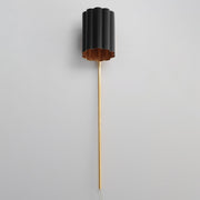 Primrose Tall Wall Sconce in Gold Leaf