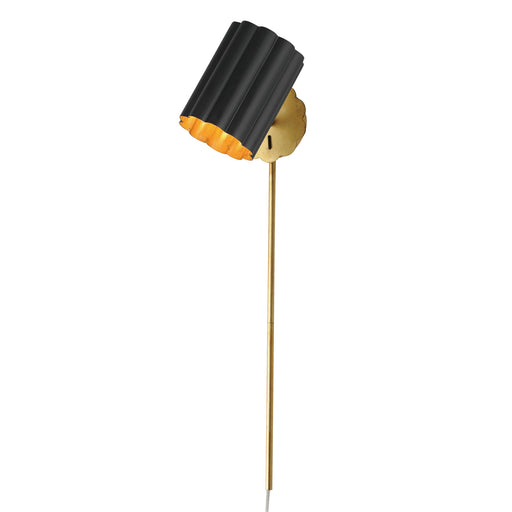 Primrose Tall Wall Sconce in Gold Leaf