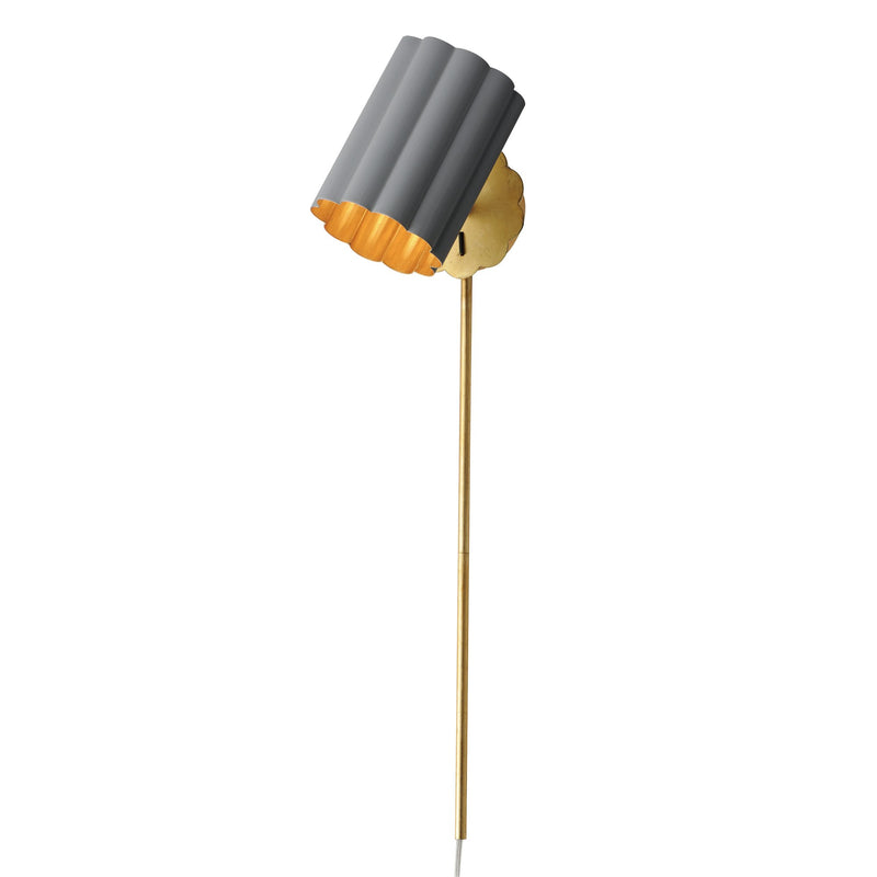 Primrose Tall Wall Sconce in Gold Leaf