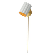 Primrose Tall Wall Sconce in Gold Leaf