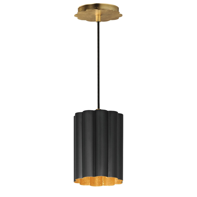 Primrose 6" Pendant in Gold Leaf