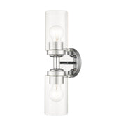 Whittier 2-Light Bath Vanity Light in Polished Chrome
