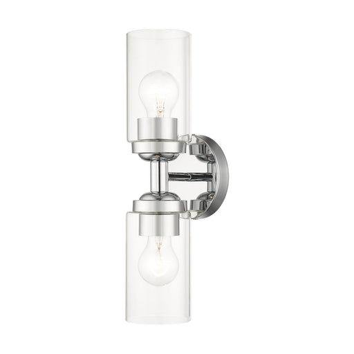 Whittier 2-Light Bath Vanity Light in Polished Chrome