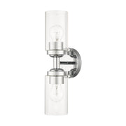 Whittier 2-Light Bath Vanity Light in Polished Chrome