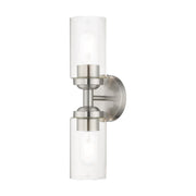 Whittier 2-Light Bath Vanity Light in Brushed Nickel