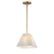Saxon 14" Pendant in Natural Aged Brass