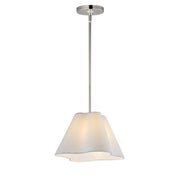Saxon 14" Pendant in Polished Nickel