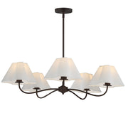 Saxon 5 Light Chandelier in Oil Rubbed Bronze
