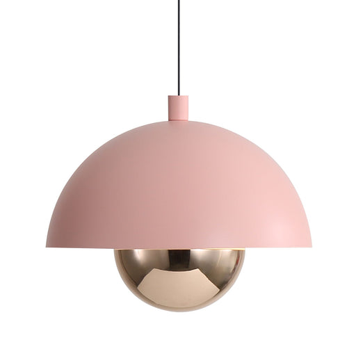 Vintra Copper Shade Mini Pendant in Dusty Rose