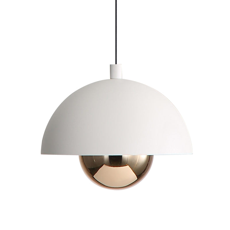 Vintra Copper Shade Mini Pendant in Sand White