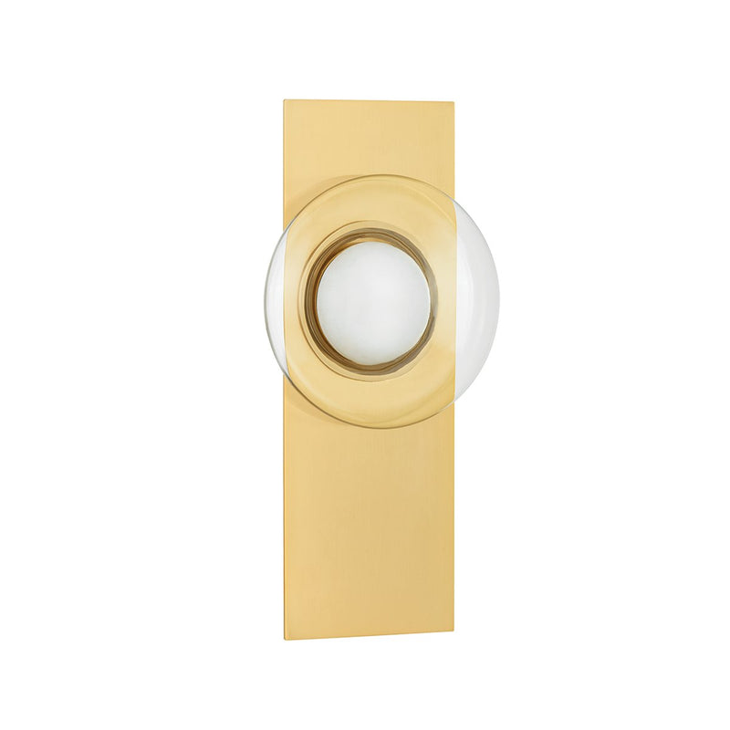 Pound Ridge Bath Sconce in Aged Brass