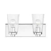 Cityview 2-Light Bath Vanity Light in Polished Chrome
