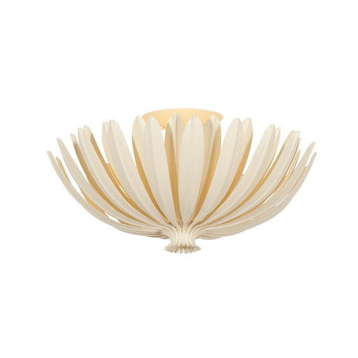 Whitfield 3-Light Semi-Flush Mount in Cream Plaster