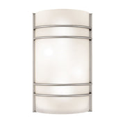 Cassi 2-Light Wall Sconce in Brushed Steel