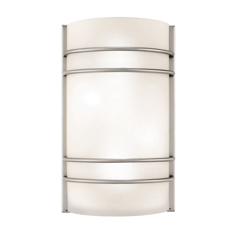 Cassi 2-Light Wall Sconce in Brushed Steel