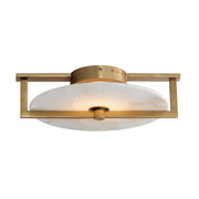 Quarry 12" LED Wall Sconce and Flush Mount in Natural Aged Brass