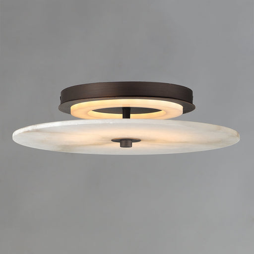 Quarry 15" LED Flush Mount in Dark Bronze