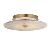 Quarry 15" LED Flush Mount in Natural Aged Brass