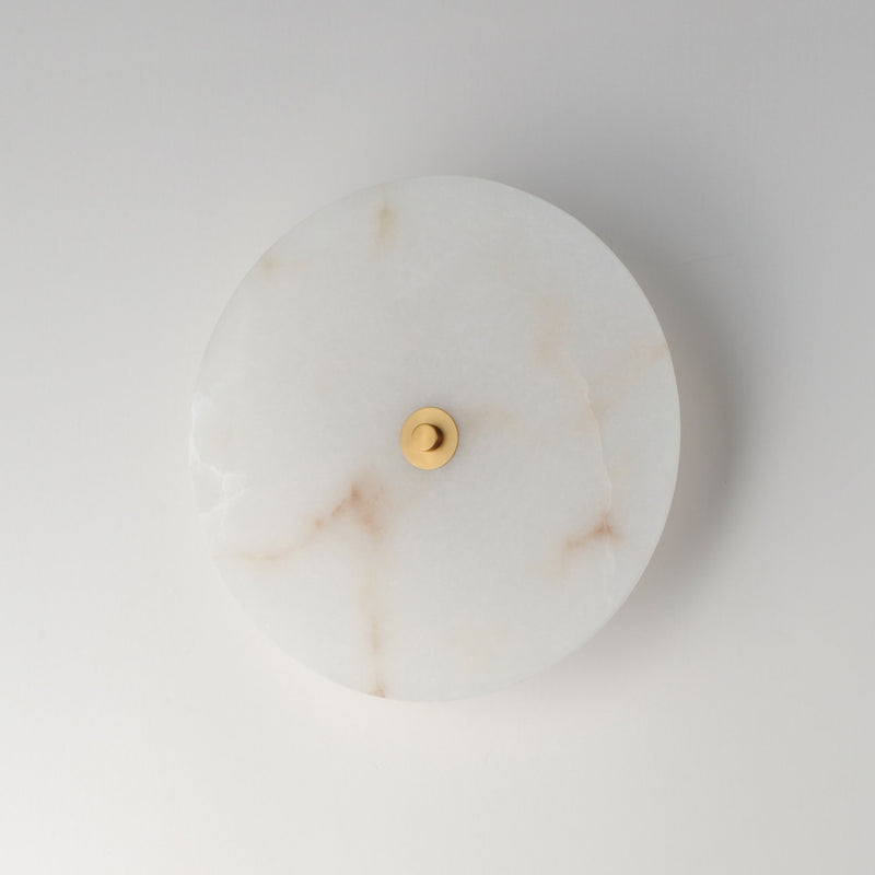 Quarry 15" LED Flush Mount in Natural Aged Brass