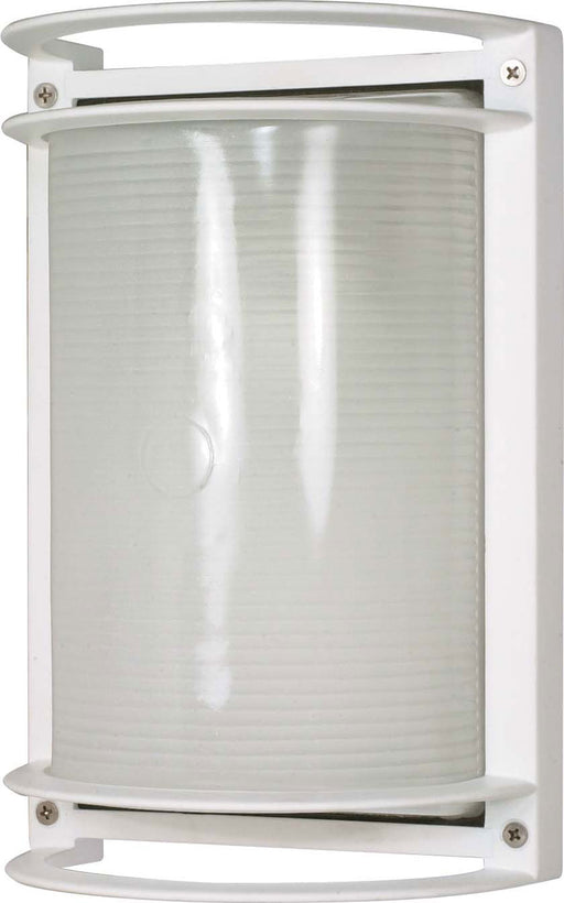 1-Light 10" Rectangle Bulk Head in Semi Gloss white