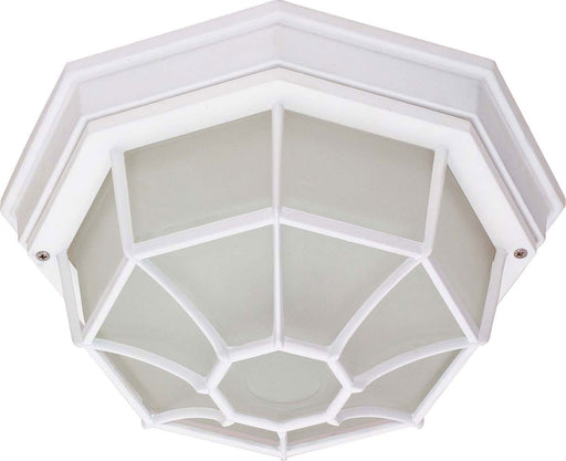 1-Light 12" Spider Cage Ceiling in White