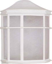 Cage Lantern Outdoor Wall Lantern in White