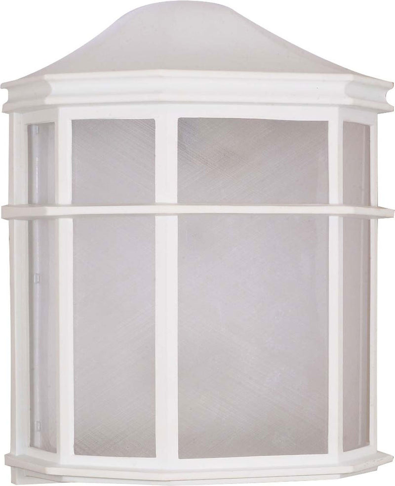 Cage Lantern Outdoor Wall Lantern in White
