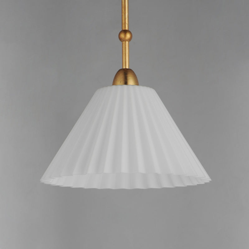 Kismet 1 Light Pendant in Gold Leaf