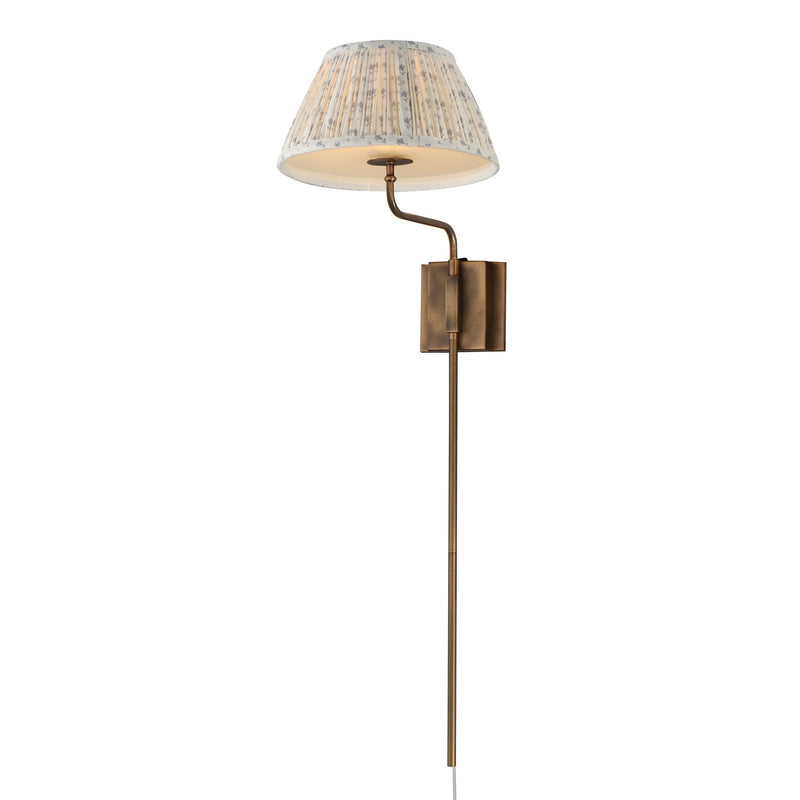 Dunbridge 1 Light Wall Sconce in Weathered Brass