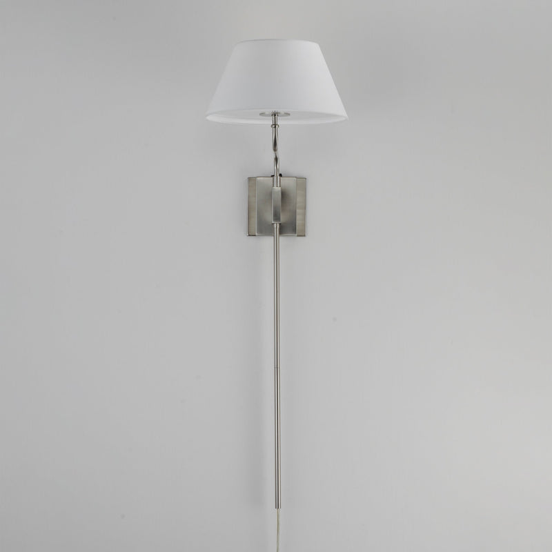 Dunbridge 1 Light Wall Sconce in Polished Nickel