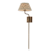 Dunbridge 1 Light Wall Sconce in Weathered Brass