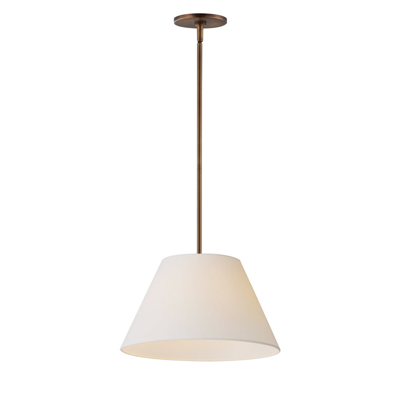 Dunbridge 14" Pendant in Weathered Brass