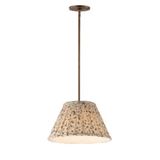 Dunbridge 14" Pendant in Weathered Brass