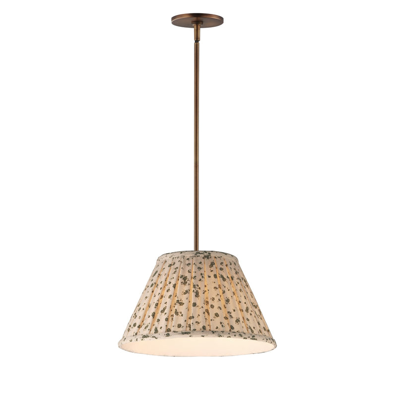Dunbridge 14" Pendant in Weathered Brass