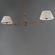 Dunbridge 2 Light Chandelier in Weathered Brass