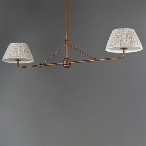 Dunbridge 2 Light Chandelier in Weathered Brass