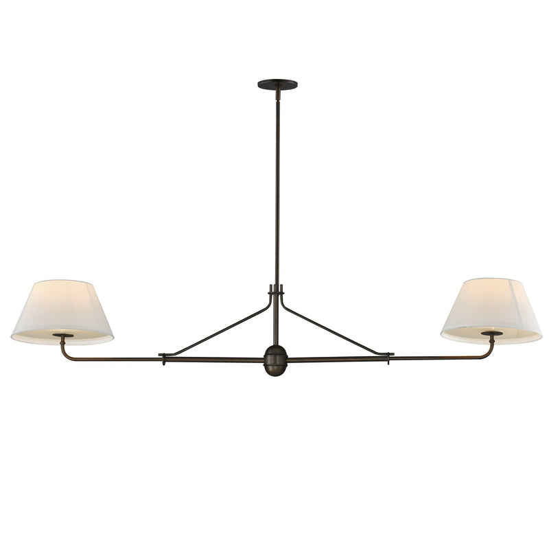 Dunbridge 2 Light Chandelier in Antique Bronze