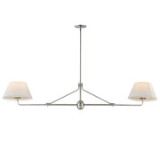 Dunbridge 2 Light Chandelier in Polished Nickel