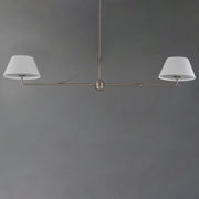Dunbridge 2 Light Chandelier in Polished Nickel