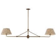 Dunbridge 2 Light Chandelier in Weathered Brass