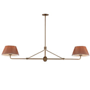 Dunbridge 2 Light Chandelier in Weathered Brass