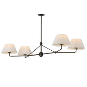 Dunbridge 4 Light Linear Chandelier in Antique Bronze
