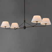 Dunbridge 4 Light Linear Chandelier in Antique Bronze