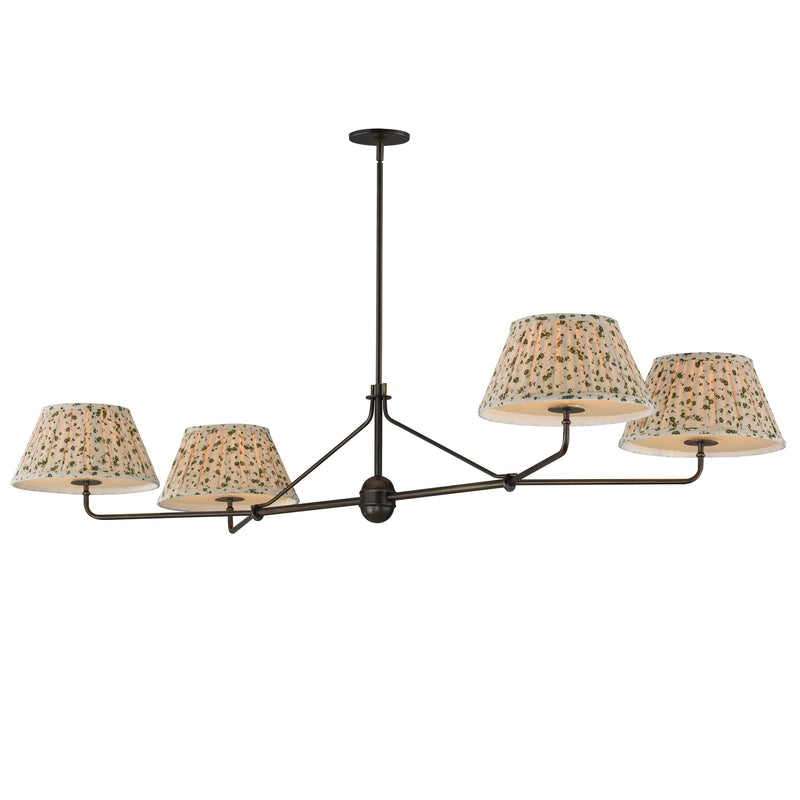Dunbridge 4 Light Linear Chandelier in Antique Bronze