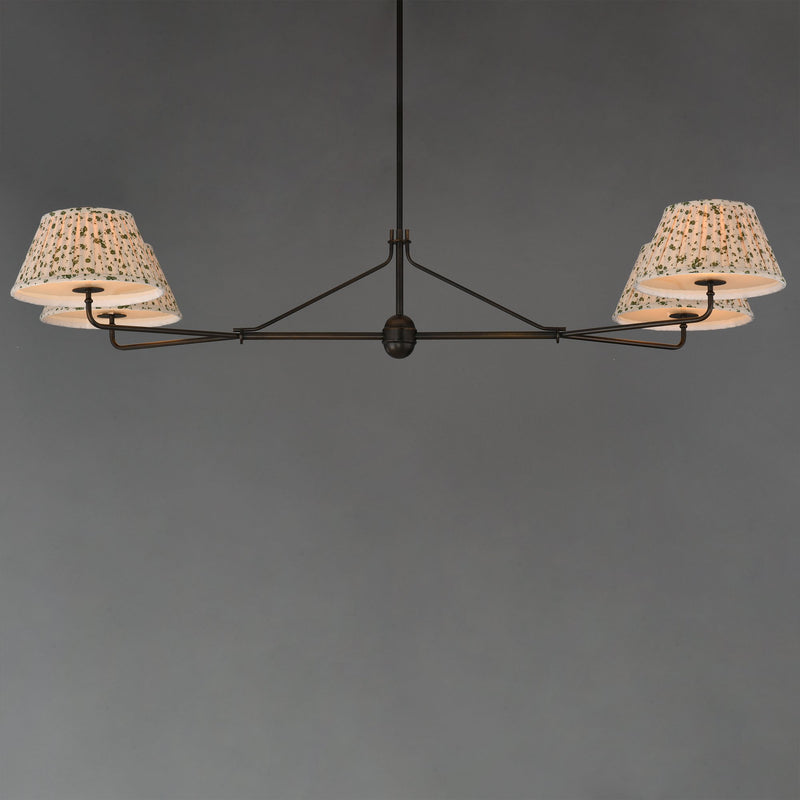 Dunbridge 4 Light Linear Chandelier in Antique Bronze